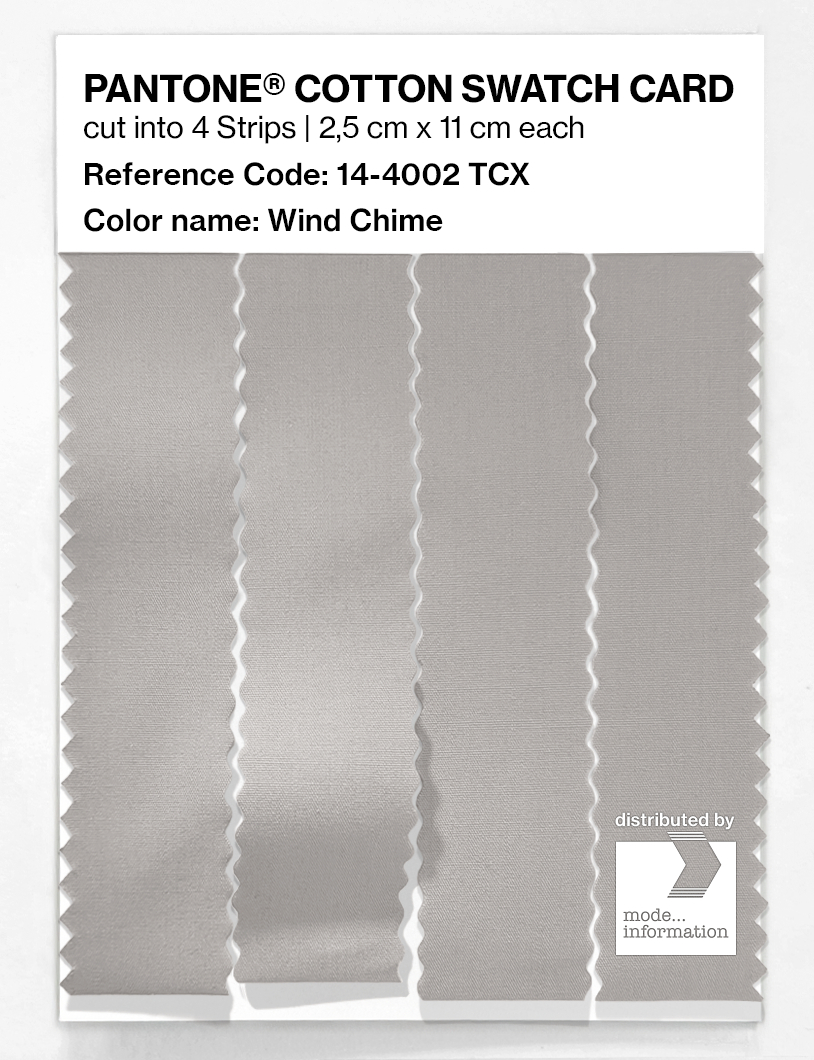 Product image 3 of the product “PANTONE® COTTON SWATCH CARD 14-4002 TCX Wind Chime ”