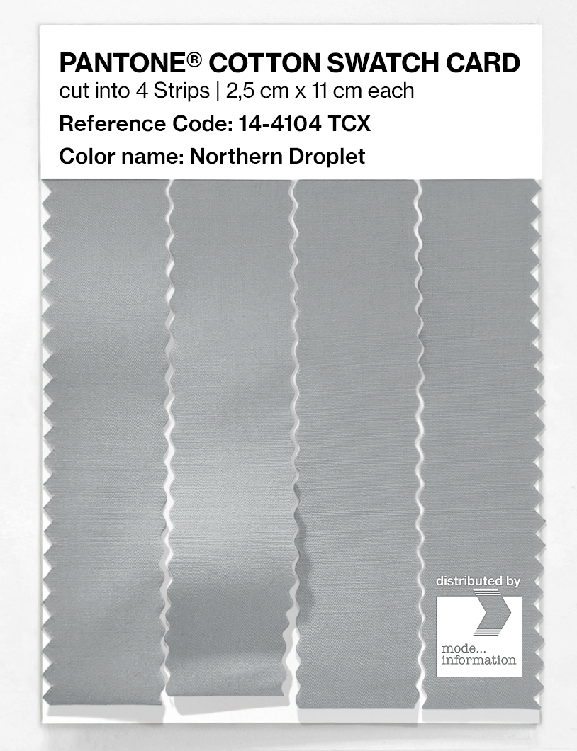 Product image 3 of the product “PANTONE® COTTON SWATCH CARD 14-4104 TCX Northern Droplet ”