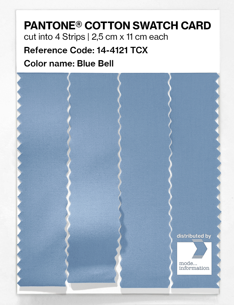 Product image 3 of the product “PANTONE® COTTON SWATCH CARD 14-4121 TCX Blue Bell ”