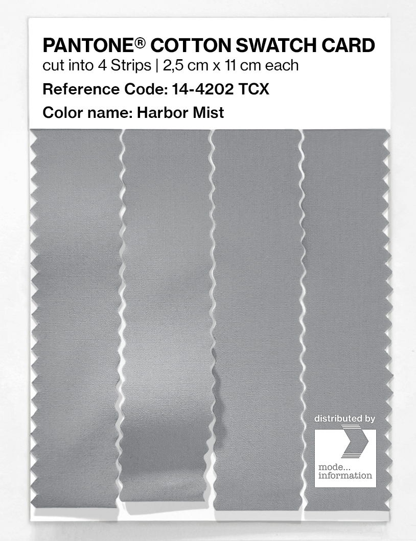 Product image 3 of the product “PANTONE® COTTON SWATCH CARD 14-4202 TCX Harbor Mist ”