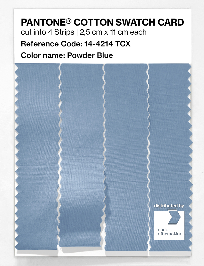 Product image 3 of the product “PANTONE® COTTON SWATCH CARD 14-4214 TCX Powder Blue ”