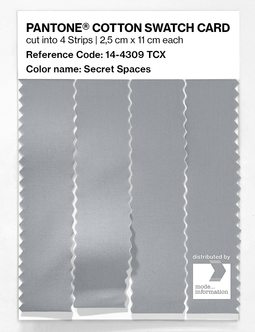 Product image 3 of the product “PANTONE® COTTON SWATCH CARD 14-4309 TCX Secret Spaces ”