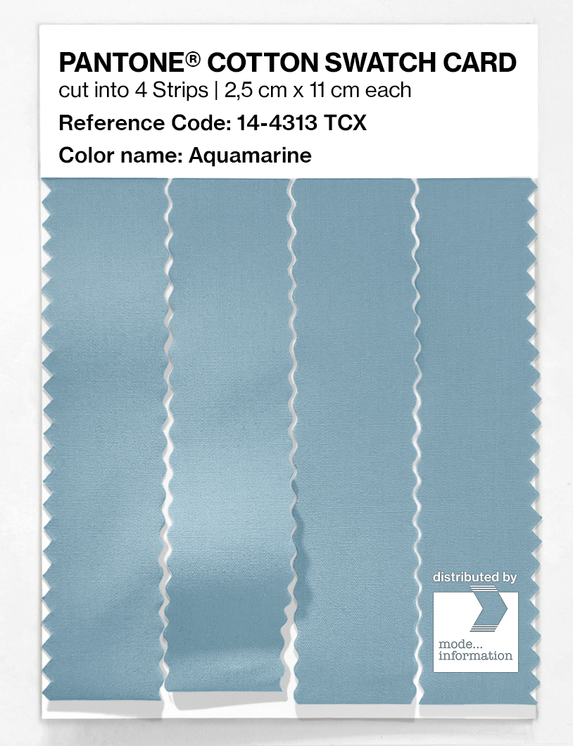 Artikelbild 3 des Artikels “PANTONE® COTTON SWATCH CARD 14-4313 TCX Aquamarine “