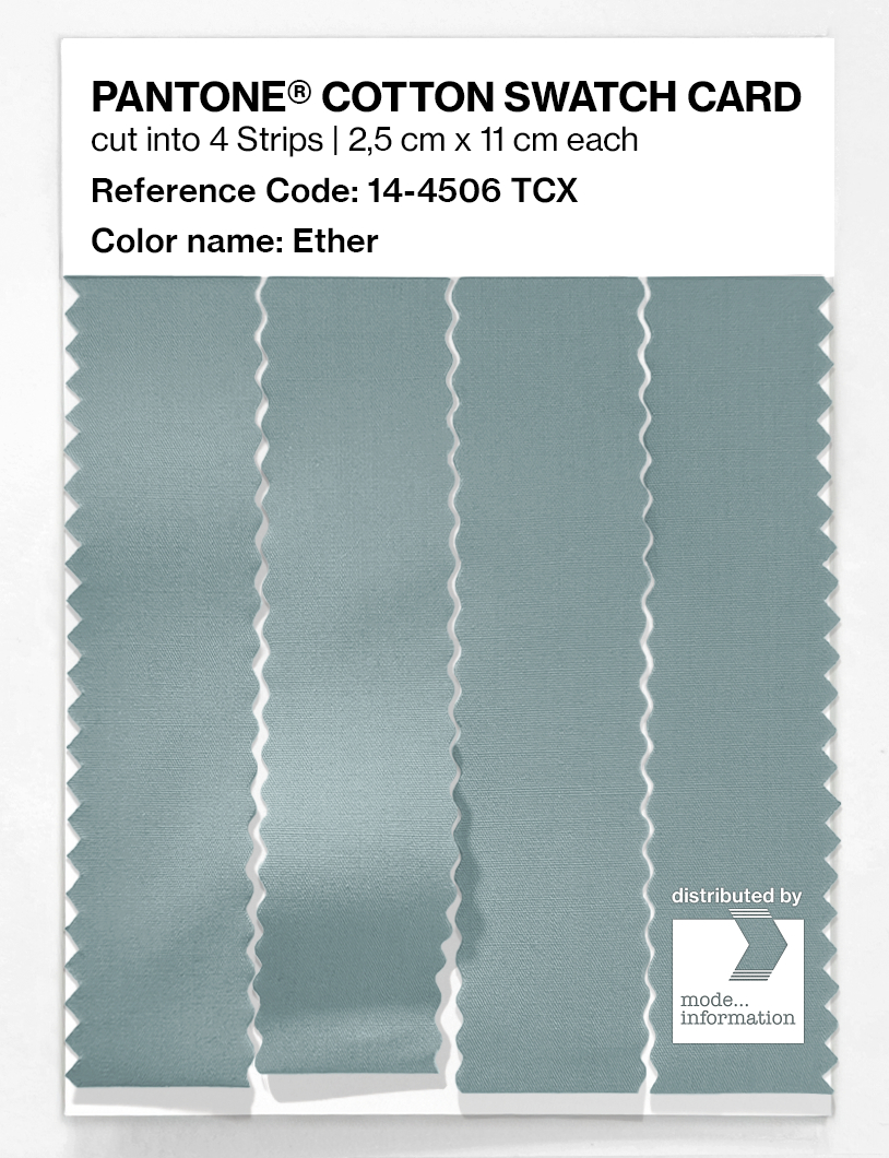 Product image 3 of the product “PANTONE® COTTON SWATCH CARD 14-4506 TCX Ether ”
