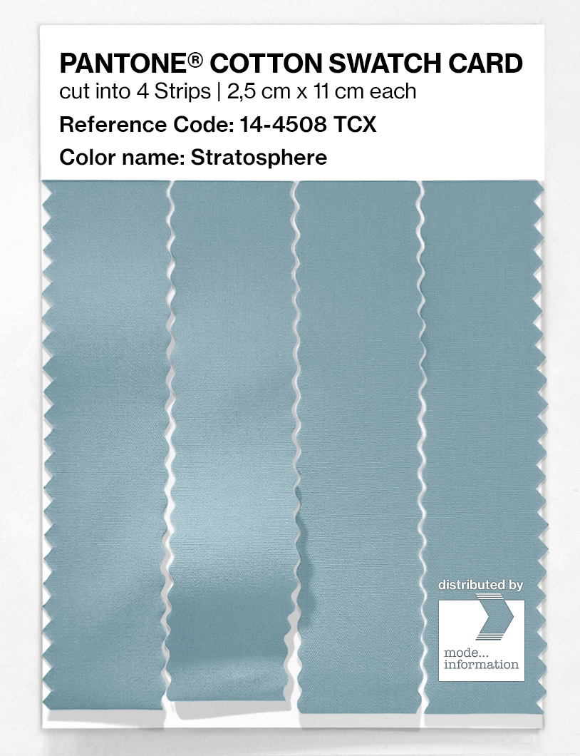 Product image 3 of the product “PANTONE® COTTON SWATCH CARD 14-4508 TCX Stratosphere ”