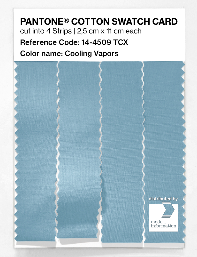 Product image 3 of the product “PANTONE® COTTON SWATCH CARD 14-4509 TCX Cooling Vapors ”