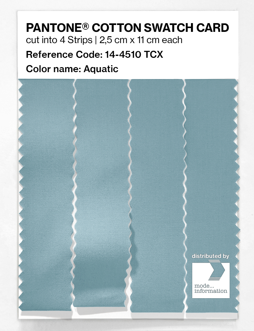 Product image 3 of the product “PANTONE® COTTON SWATCH CARD 14-4510 TCX Aquatic ”