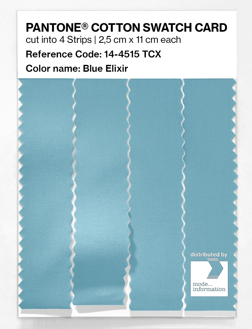 Product image 3 of the product “PANTONE® COTTON SWATCH CARD 14-4515 TCX Blue Elixir ”