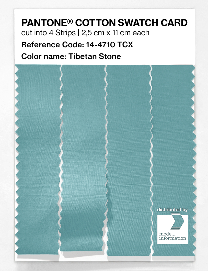 Product image 3 of the product “PANTONE® COTTON SWATCH CARD 14-4710 TCX Tibetan Stone ”