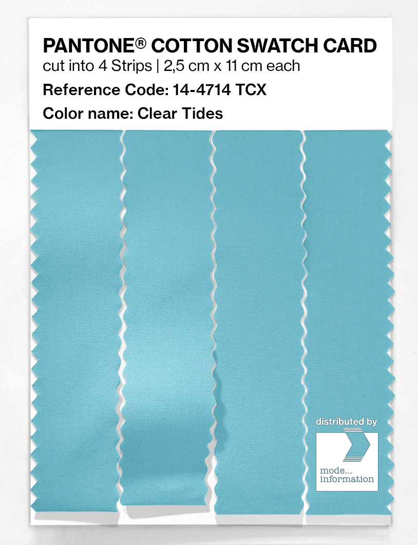 Product image 3 of the product “PANTONE® COTTON SWATCH CARD 14-4714 TCX Clear Tides ”
