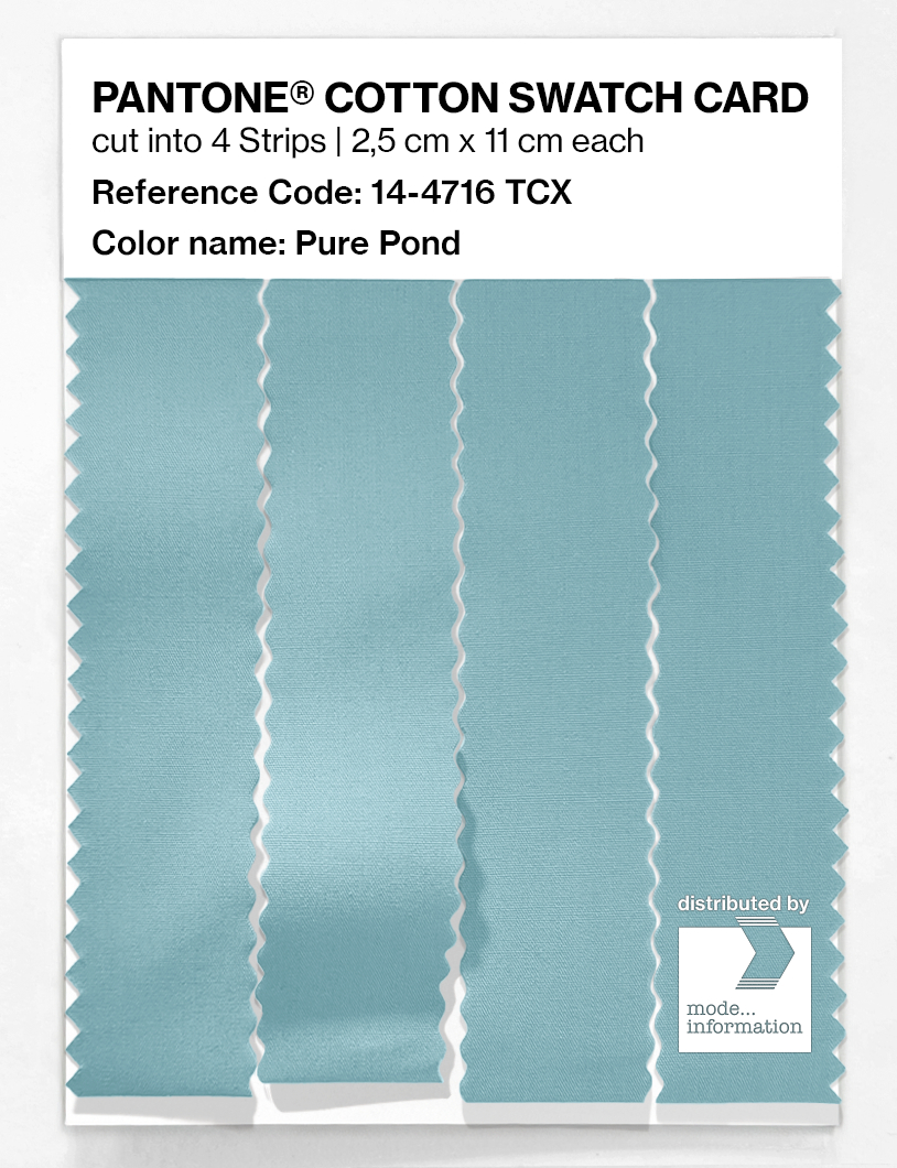 Product image 3 of the product “PANTONE® COTTON SWATCH CARD 14-4716 TCX Pure Pond ”