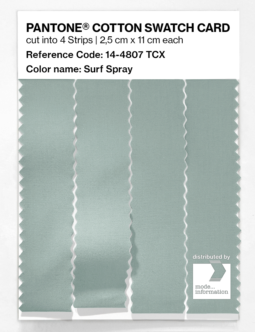 Artikelbild 3 des Artikels “PANTONE® COTTON SWATCH CARD 14-4807 TCX Surf Spray “