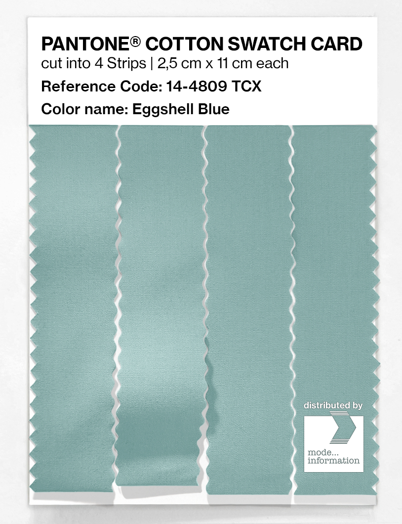 Artikelbild 3 des Artikels “PANTONE® COTTON SWATCH CARD 14-4809 TCX Eggshell Blue “