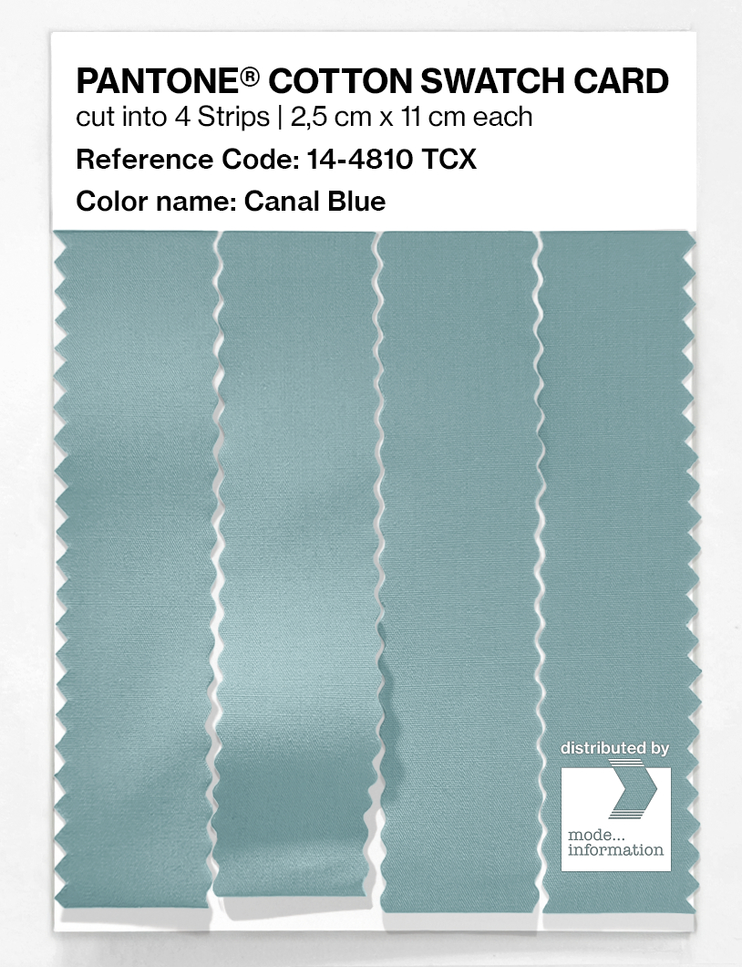 Artikelbild 3 des Artikels “PANTONE® COTTON SWATCH CARD 14-4810 TCX Canal Blue “