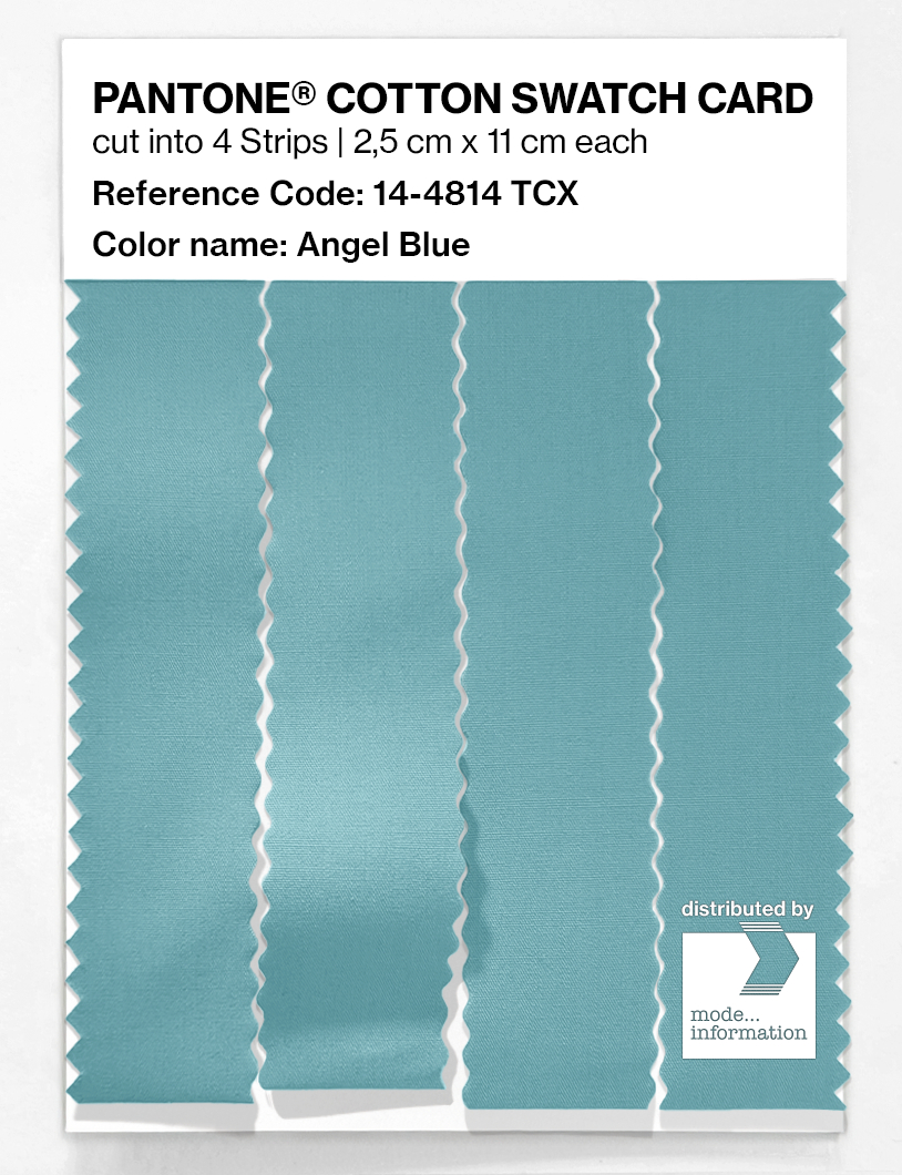 Product image 3 of the product “PANTONE® COTTON SWATCH CARD 14-4814 TCX Angel Blue ”