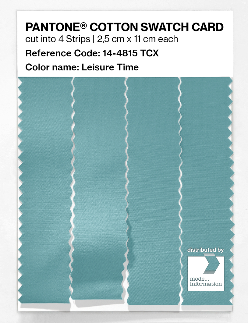Product image 3 of the product “PANTONE® COTTON SWATCH CARD 14-4815 TCX Leisure Time ”