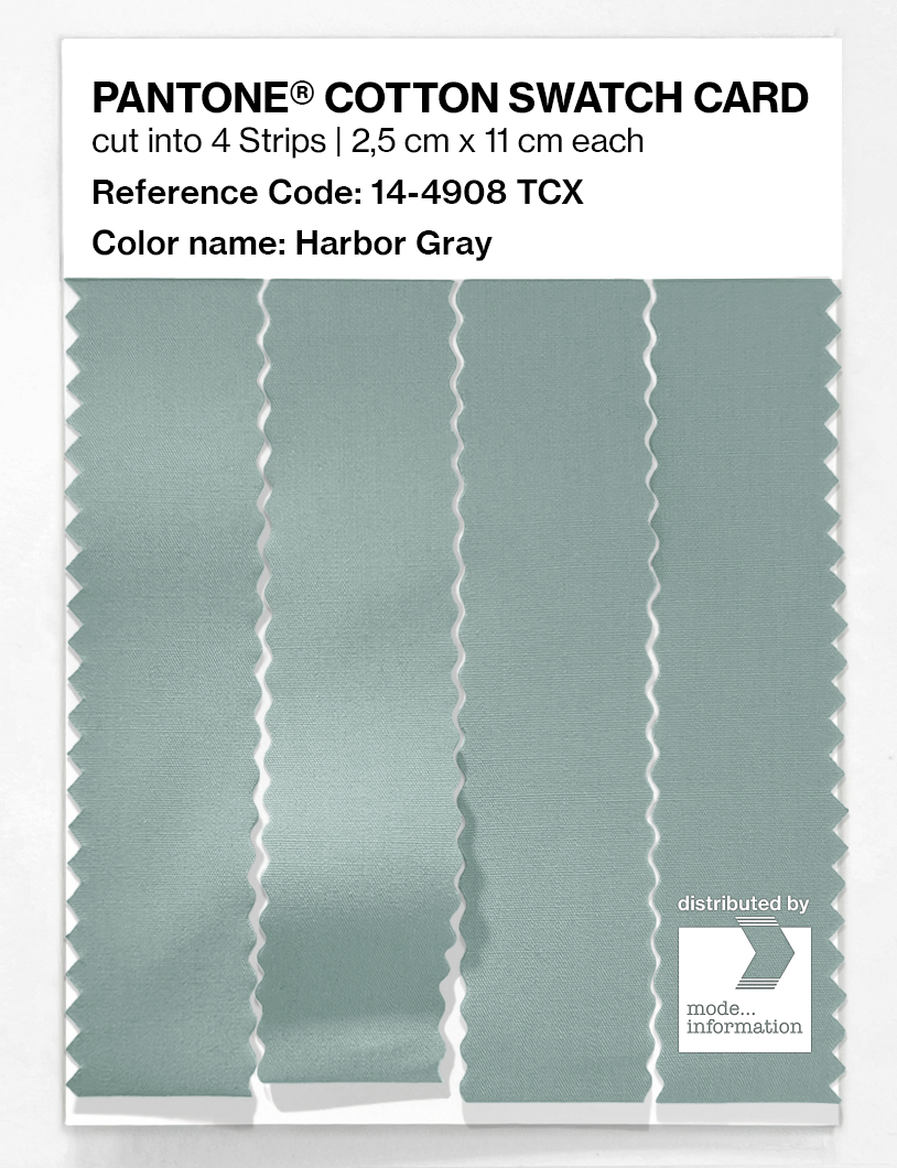 Artikelbild 3 des Artikels “PANTONE® COTTON SWATCH CARD 14-4908 TCX Harbor Gray “