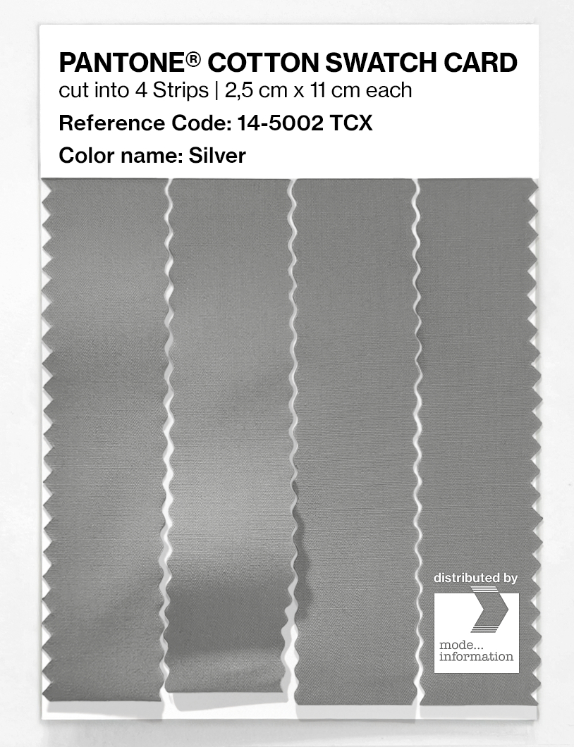 Artikelbild 3 des Artikels “PANTONE® COTTON SWATCH CARD 14-5002 TCX Silver “