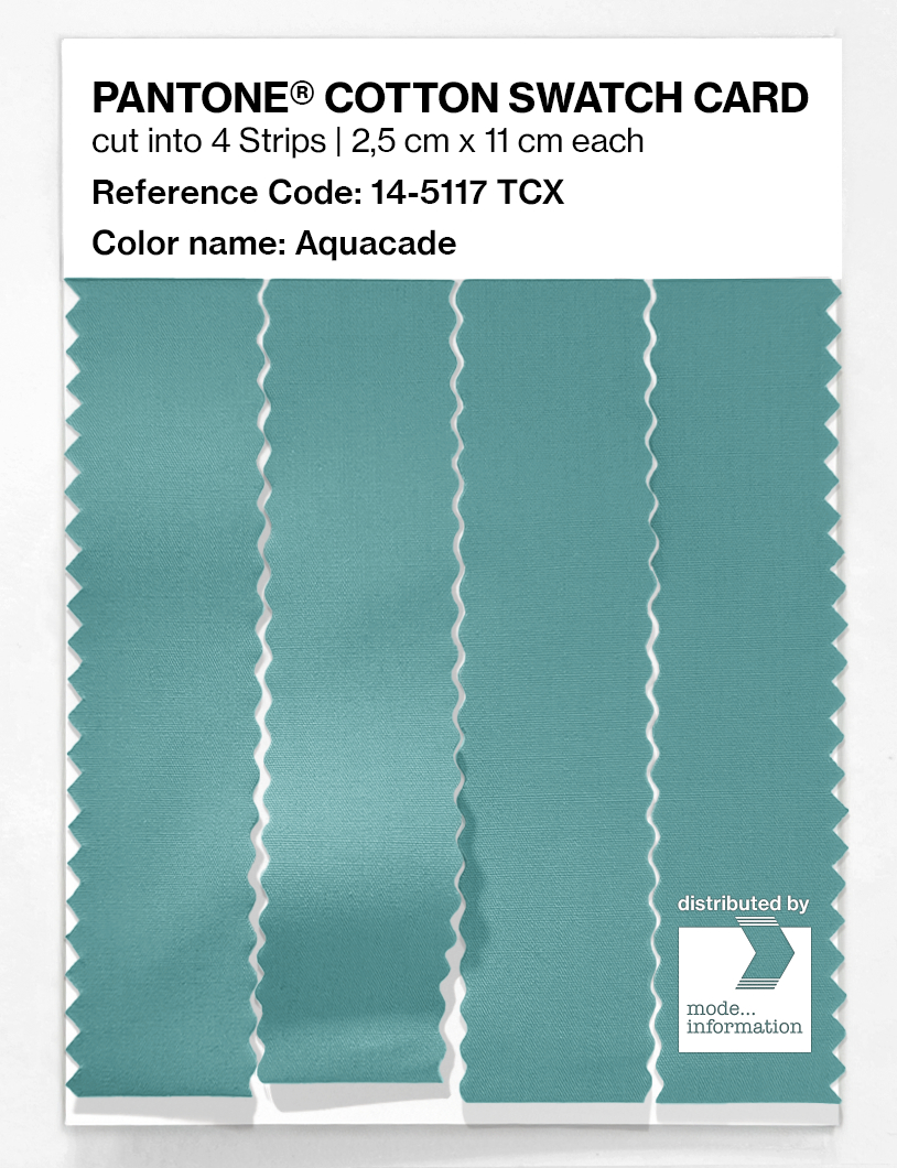 Product image 3 of the product “PANTONE® COTTON SWATCH CARD 14-5117 TCX Aquacade ”