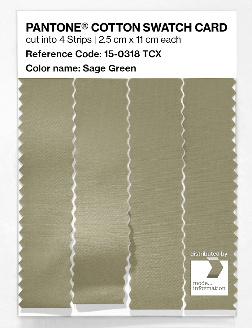 Artikelbild 3 des Artikels “PANTONE® COTTON SWATCH CARD 15-0318 TCX Sage Green “