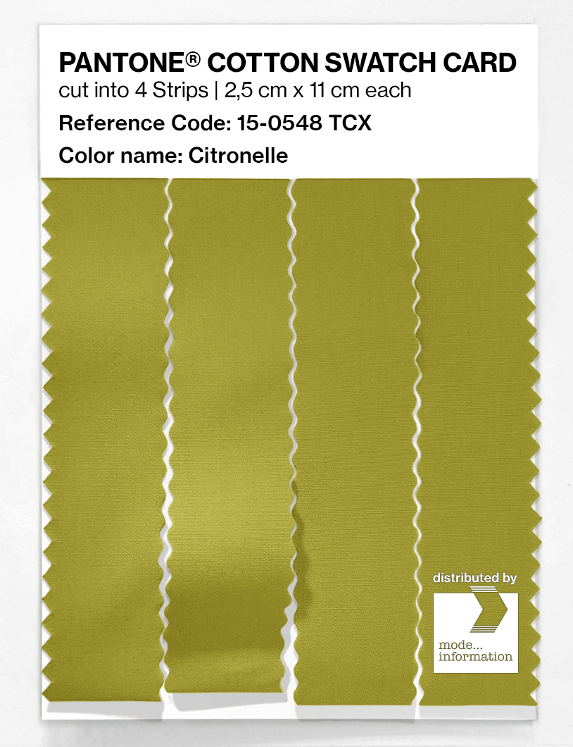 Artikelbild 3 des Artikels “PANTONE® COTTON SWATCH CARD 15-0548 TCX Citronelle “