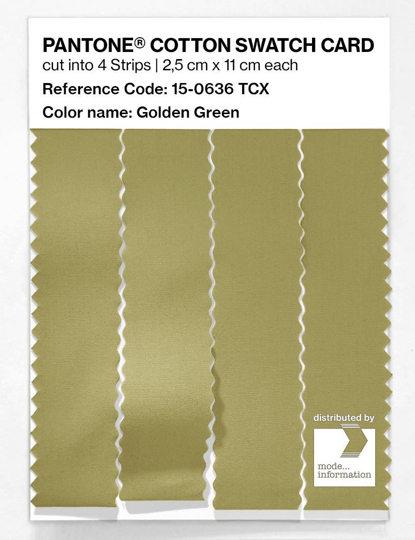 Artikelbild 3 des Artikels “PANTONE® COTTON SWATCH CARD 15-0636 TCX Golden Green “