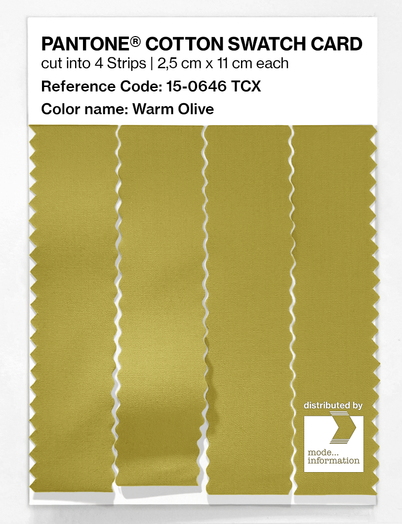Artikelbild 3 des Artikels “PANTONE® COTTON SWATCH CARD 15-0646 TCX Warm Olive “