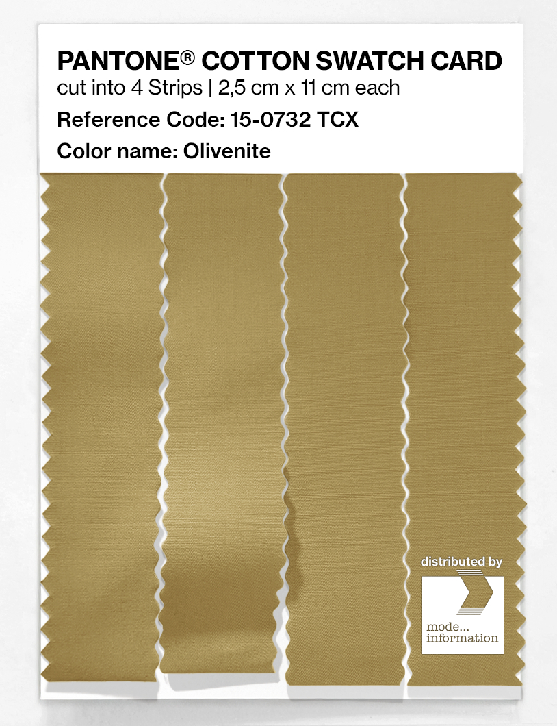 Product image 3 of the product “PANTONE® COTTON SWATCH CARD 15-0732 TCX Olivenite ”