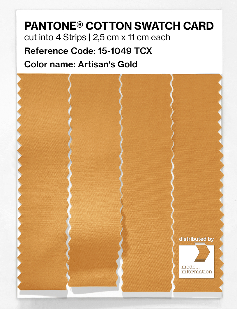 Artikelbild 3 des Artikels “PANTONE® COTTON SWATCH CARD 15-1049 TCX Artisan's Gold “