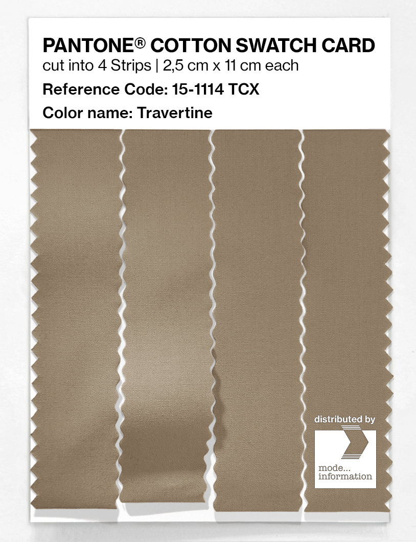 Artikelbild 3 des Artikels “PANTONE® COTTON SWATCH CARD 15-1114 TCX Travertine “