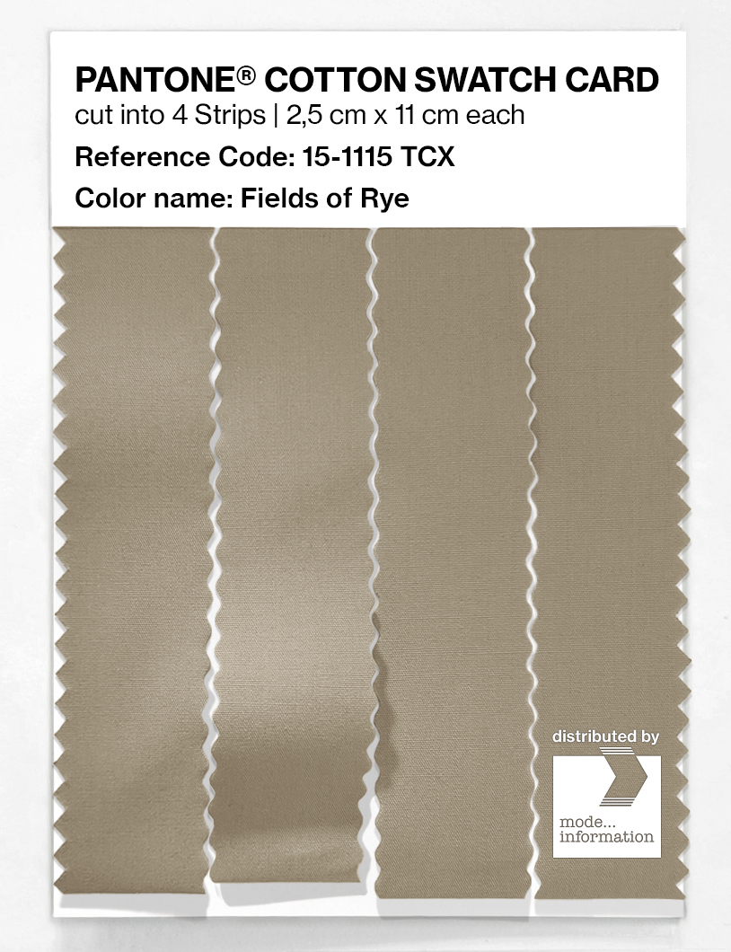 Product image 3 of the product “PANTONE® COTTON SWATCH CARD 15-1115 TCX Fields of Rye ”