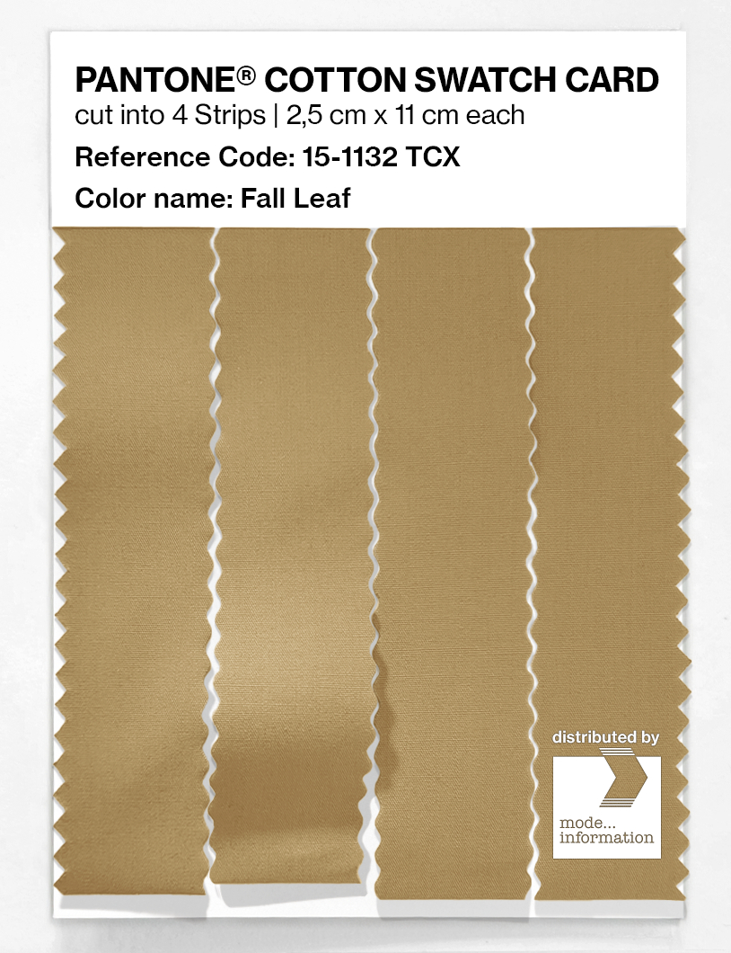 Product image 3 of the product “PANTONE® COTTON SWATCH CARD 15-1132 TCX Fall Leaf ”