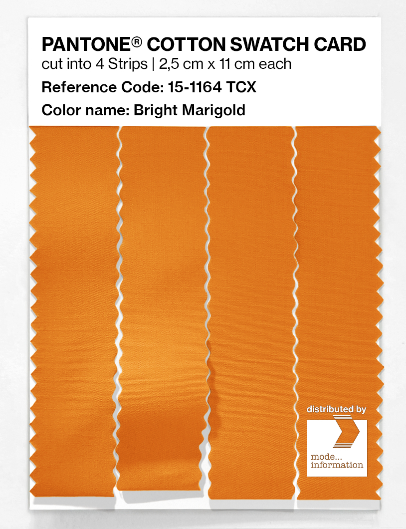Artikelbild 3 des Artikels “PANTONE® COTTON SWATCH CARD 15-1164 TCX Bright Marigold “