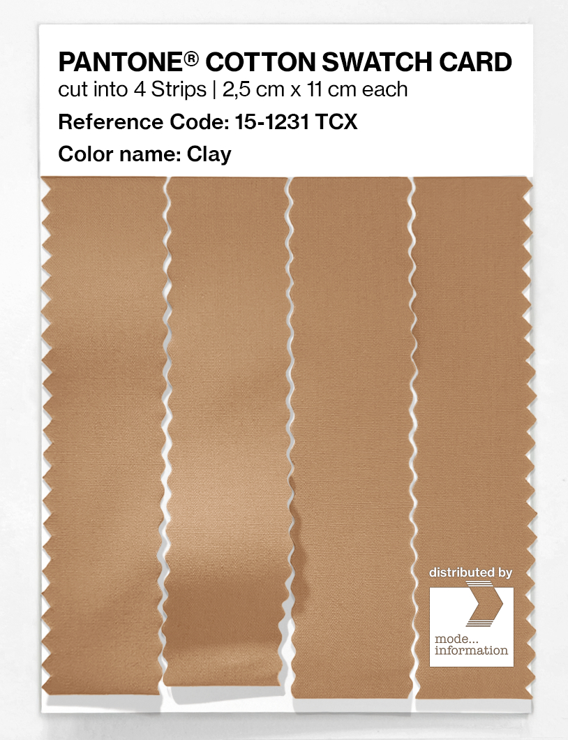 Artikelbild 3 des Artikels “PANTONE® COTTON SWATCH CARD 15-1231 TCX Clay “