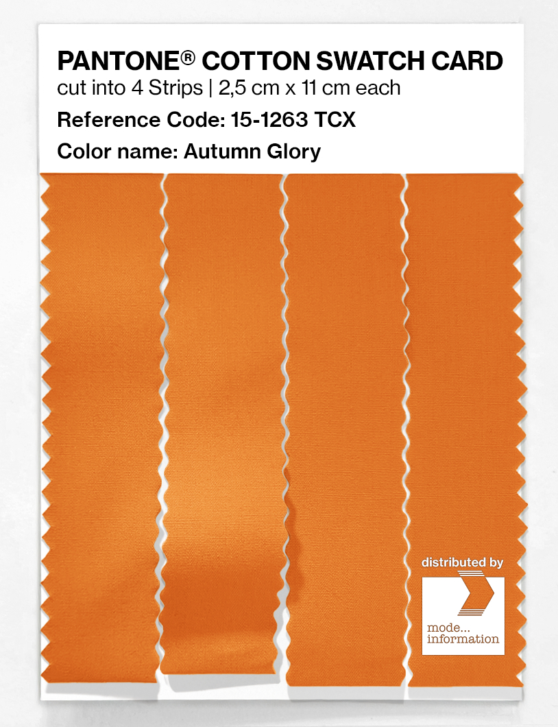 Artikelbild 3 des Artikels “PANTONE® COTTON SWATCH CARD 15-1263 TCX Autumn Glory “