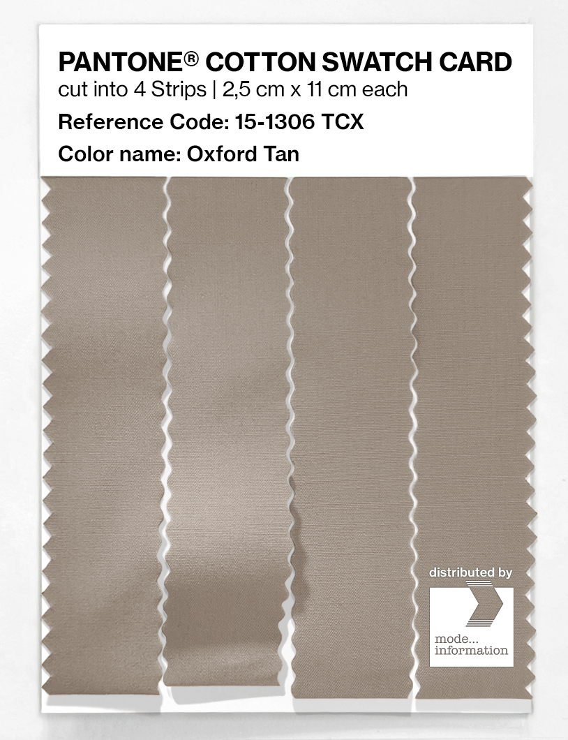 Artikelbild 3 des Artikels “PANTONE® COTTON SWATCH CARD 15-1306 TCX Oxford Tan “