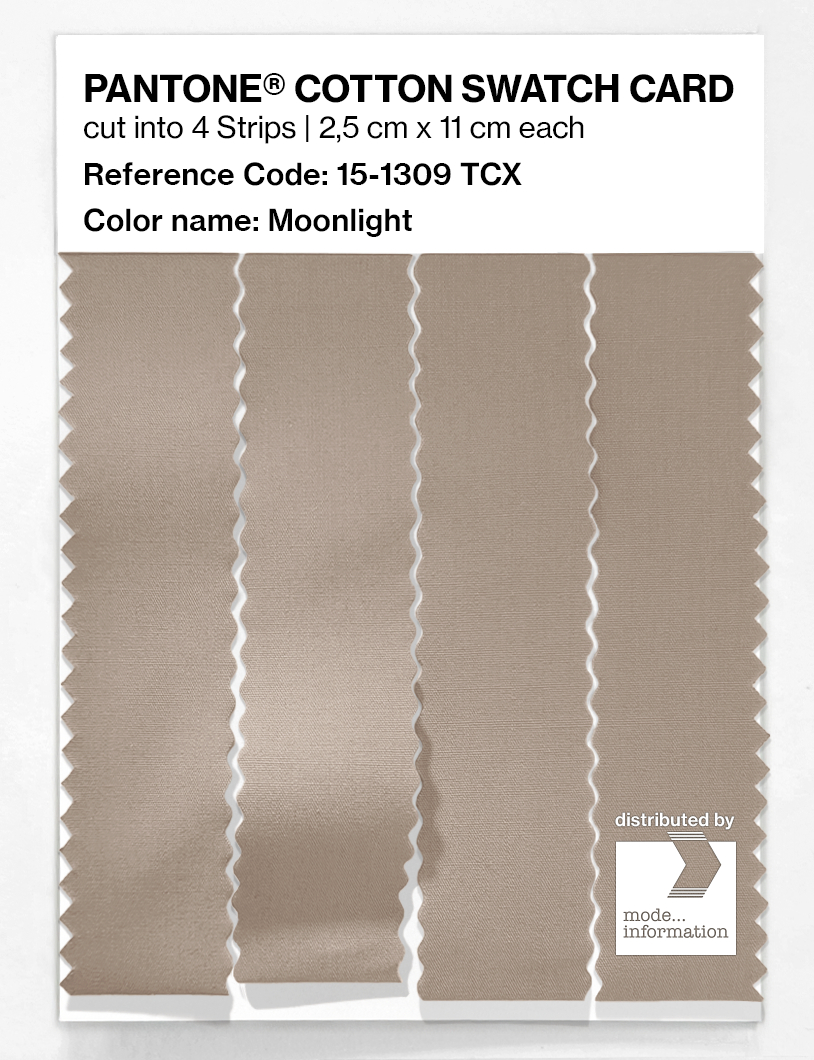 Product image 3 of the product “PANTONE® COTTON SWATCH CARD 15-1309 TCX Moonlight ”