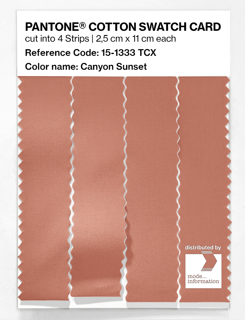 Artikelbild 3 des Artikels “PANTONE® COTTON SWATCH CARD 15-1333 TCX Canyon Sunset “