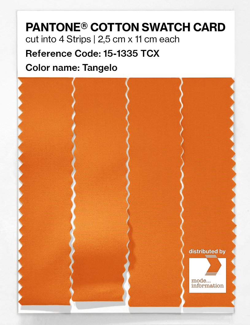 Product image 3 of the product “PANTONE® COTTON SWATCH CARD 15-1335 TCX Tangelo ”