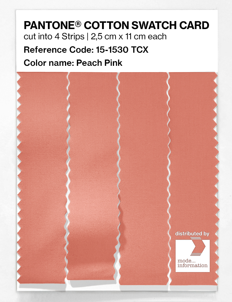 Artikelbild 3 des Artikels “PANTONE® COTTON SWATCH CARD 15-1530 TCX Peach Pink “