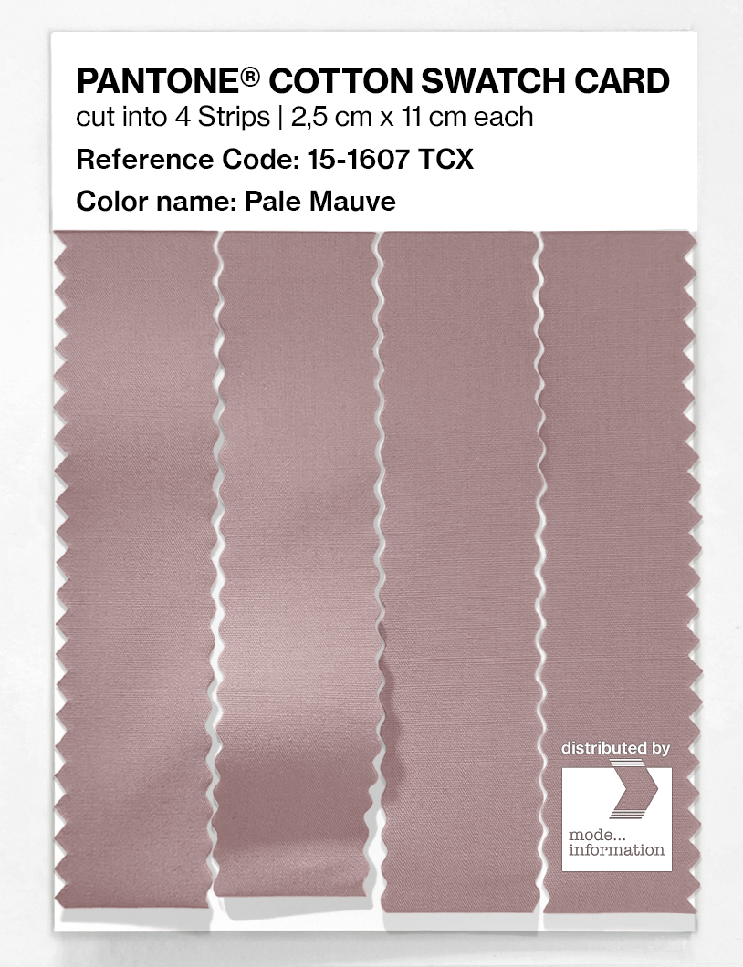 Product image 3 of the product “PANTONE® COTTON SWATCH CARD 15-1607 TCX Pale Mauve ”