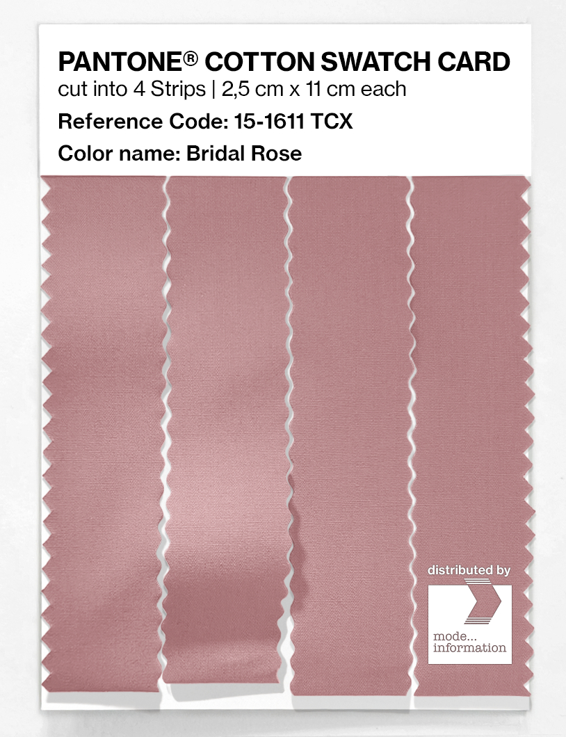 Product image 3 of the product “PANTONE® COTTON SWATCH CARD 15-1611 TCX Bridal Rose ”