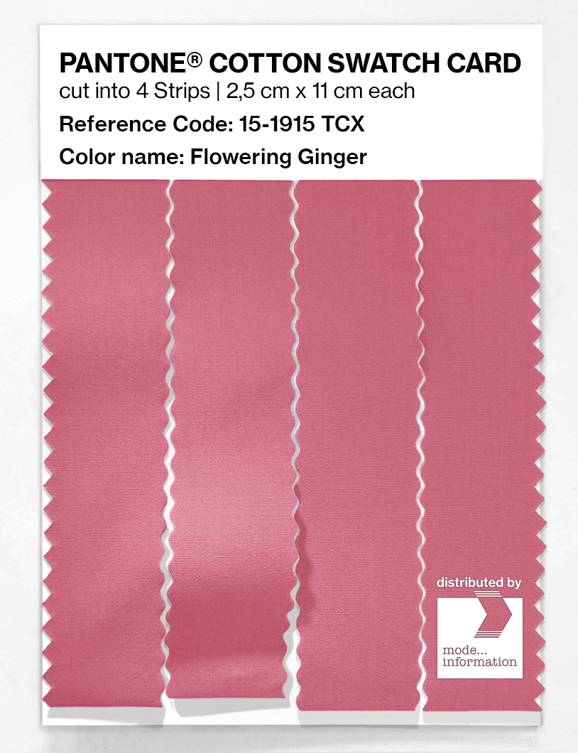 Product image 3 of the product “PANTONE® COTTON SWATCH CARD 15-1915 TCX Flowering Ginger ”