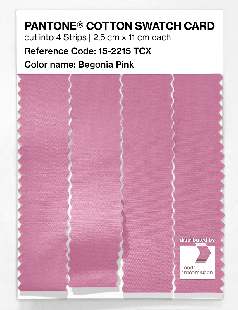 Artikelbild 3 des Artikels “PANTONE® COTTON SWATCH CARD 15-2215 TCX Begonia Pink “