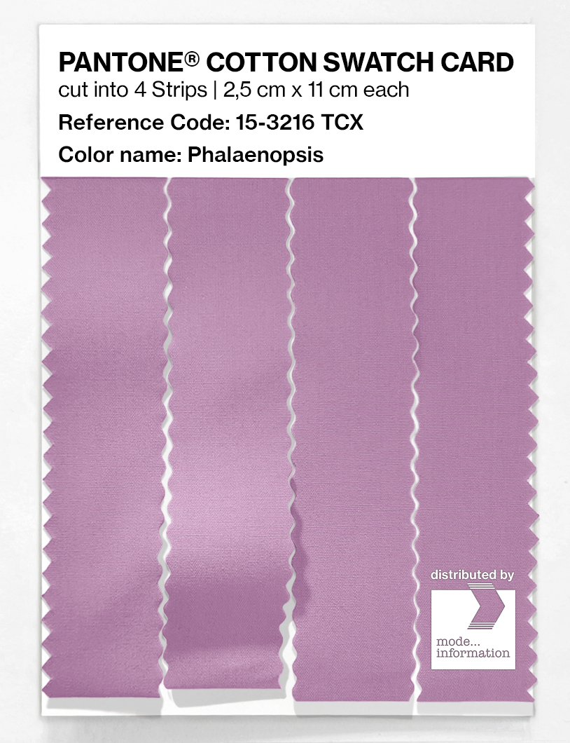 Product image 3 of the product “PANTONE® COTTON SWATCH CARD 15-3216 TCX Phalaenopsis ”