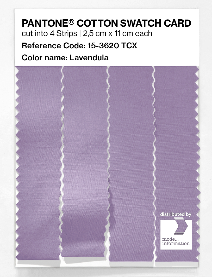 Product image 3 of the product “PANTONE® COTTON SWATCH CARD 15-3620 TCX Lavendula ”