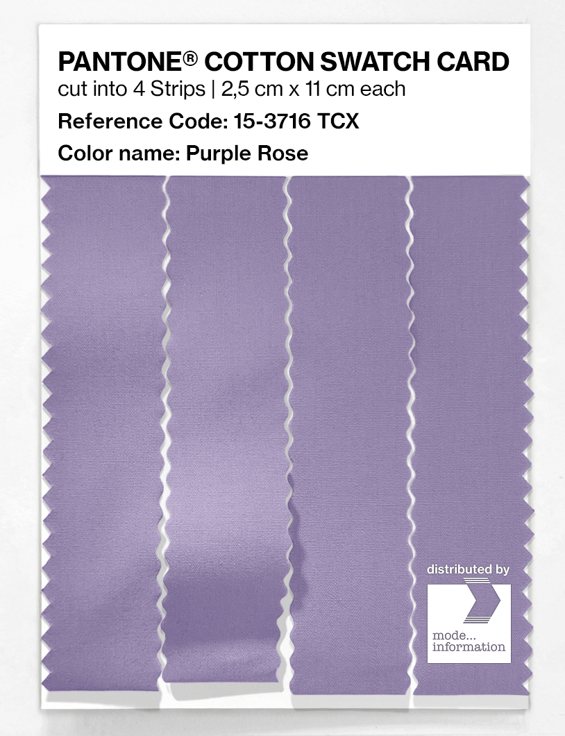 Product image 3 of the product “PANTONE® COTTON SWATCH CARD 15-3716 TCX Purple Rose ”