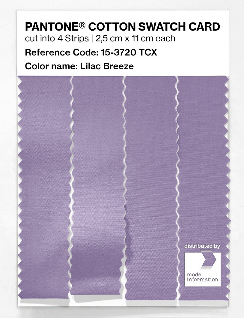 Product image 3 of the product “PANTONE® COTTON SWATCH CARD 15-3720 TCX Lilac Breeze ”