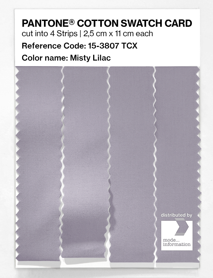 Product image 3 of the product “PANTONE® COTTON SWATCH CARD 15-3807 TCX Misty Lilac ”