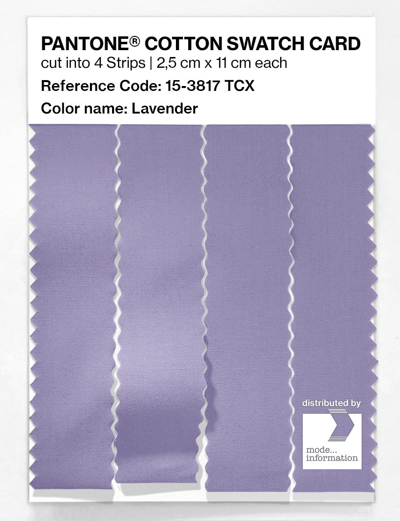 Product image 3 of the product “PANTONE® COTTON SWATCH CARD 15-3817 TCX Lavender ”
